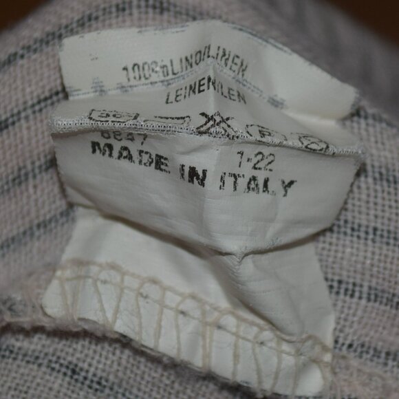 Giuseppa Made in Italy Women's Sz M/L 100% Linen Pocketed Dress - Picture 4 of 6